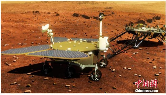 “祝融号”火星车成功驶上火星表面